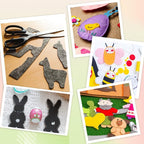 12 Pieces Black Felt Fabric, 8 X 12 Inch Stiff Felt Sheets - Image 7