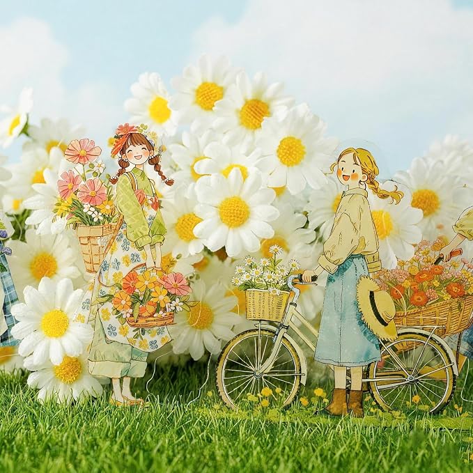 Natural Flower Stickers for Scrapbooking - Image 2