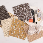 AUEAR, 56 Pack Quilting Fabric 10"X10" Cotton Fat Squares Sheets Printed Floral - Image 3