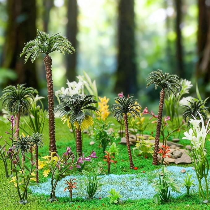 Sureio 130 Pcs Diorama Supplies Kit Include 121 Miniature Trees 1.2-7.48 Inch - Image 5