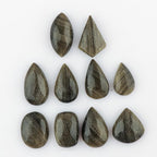 10pcs, Natural Gemstone Cabochon, Wholesale Assorted Flatback Crystals - Image 2