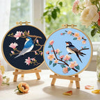 ERKOON Embroidery Kit for Beginners, 2 Set Floral Cross Stitch Set Include - Image 6