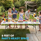 SIMPLI-Magic White Foldable Table, and Catering - Image 2