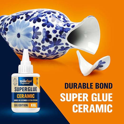 WoldoClean Super Glue for Ceramics and Porcelain 50g - Image 3