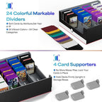 UAONO Trading Card Storage Box, Holds 2400 Sleeved Cards - Image 4