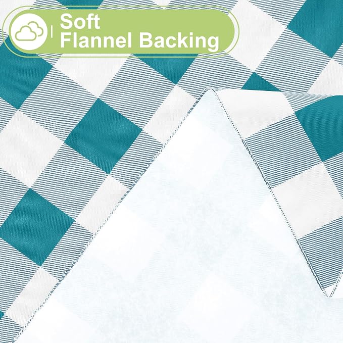 Smiry Rectangle Table Cloth, Waterproof Vinyl Tablecloth - Image 4
