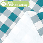 Smiry Rectangle Table Cloth, Waterproof Vinyl Tablecloth - Image 4