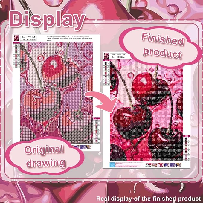 AIBOERL Cherry Diamond Art Kits - Image 3