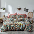 mixinni Vintage Style Garden Flower Duvet Cover Set by mixinni