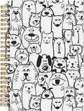 Cute Dog Spiral Notebook, Dog Lovers Mom Dad Gifts Journal, Funny Black and by bitkan