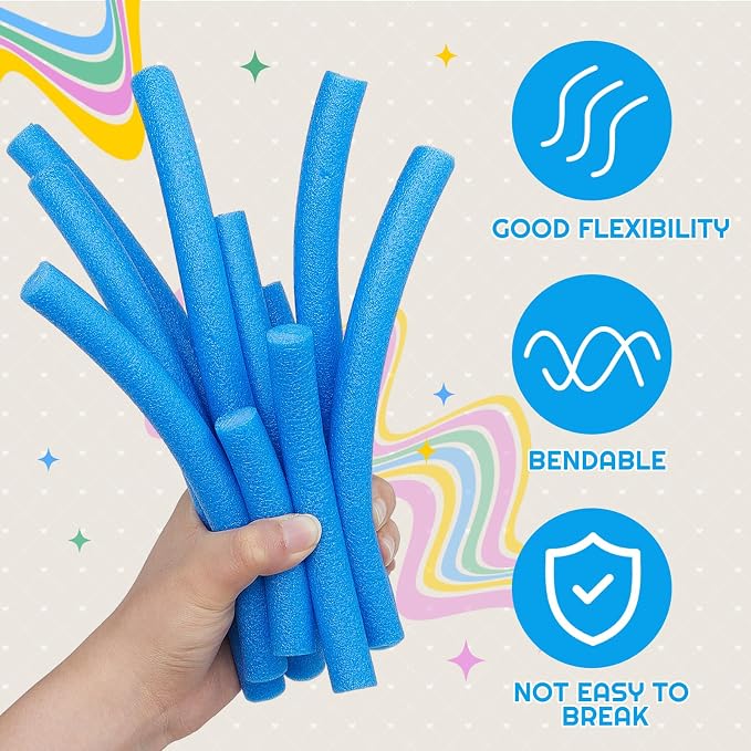 Frienda 1 Inch x 40 ft Blue Foam Noodles - Image 3