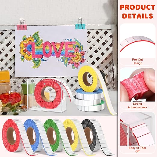 5 Roll Double Sided Foam Tape for Crafts - Image 3