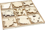 45 Pack Unfinished Wooden Ocean Sea Animals Cutouts - Image 4