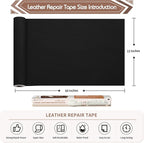 KING MOUNTAIN Leather Repair Patch, 12 x 60 Inches self Adhesive Leather Repair - Image 4