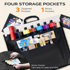 JusArt Art Portfolio Bag, 24x36 Foldable Light Weight Portfolio Folder Case - Image 5