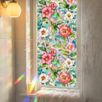 Camellia Window Film Decorative Privacy, Static Cling Stained Glass Film - Image 5