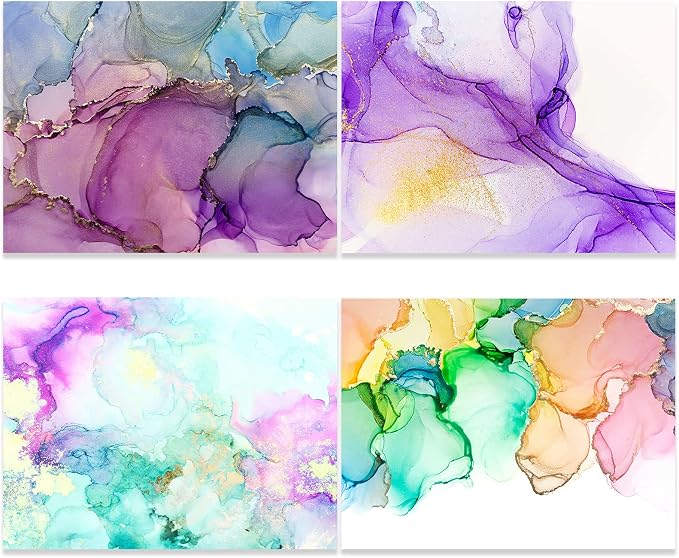 TecUnite 60 Sheets Watercolor Paper Pad Bulk Art White Cold Press Painting Paper - Image 4