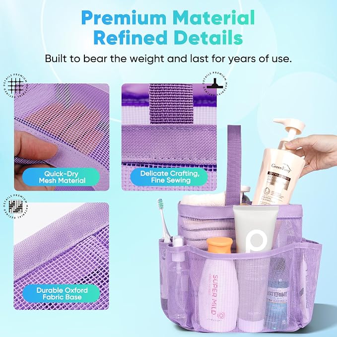EUDELE Mesh Shower Caddy Portable - Image 3