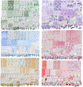 BESARME 480 Pcs Floral Scrapbook Paper Junk Journal Stickers Supplies 6 Spring by BESARME