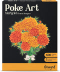 Unwynd Poke Art Marigold Flower Bouquet | Mess-Free Arts and Crafts by Unwynd