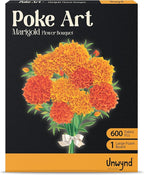 Unwynd Poke Art Marigold Flower Bouquet | Mess-Free Arts and Crafts by Unwynd