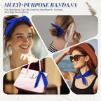 Suhine 100% Cotton Solid Bandanas Blank Bandanas Multifunctional Headband Scarf - Image 4