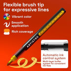 ARTISTRO 5 Gold Paint Pen for Rock, Painting - Image 2