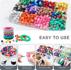 160Pcs Silicone Beads 12mm Mix Color, Bulk Silicone Beads 12mm - Image 4