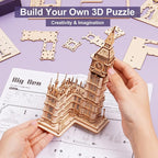 Rowood 3D Puzzles for Adults Wooden Model Kit Adult Craft Kit Gifts for Age 14+ - Image 6