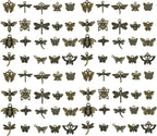 WOCRAFT 60pcs Antique Bronze Butterfly Charms Bracelet Charms by WOCRAFT