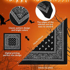 100 Pack Bandanas Unisex Paisley Bandanas Bulk Multi Purpose Cowboy Head Wrap - Image 3