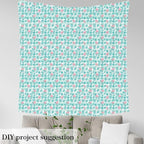 Pink Flamingo Fabric by The Yard, Tropical Palm Leaves Flannel Polyester Fabric - Image 4