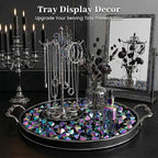 DomeStar 150PCS Iridescent Black Fake Ice, Acrylic Gems Crystals Black Rocks - Image 5