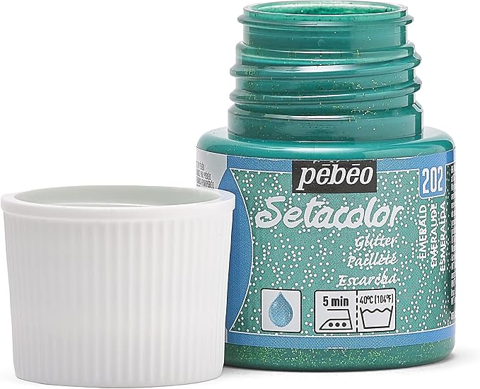 Pebeo Light Fabrics Glitter Setacolor Fabric Paint - Image 3