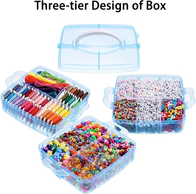 Peirich Jewelry Making Bead Kits, Includes 44 Embroidery Floss - Image 3
