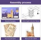 Rowood 3D Puzzles for Adults Wooden Model Kit Adult Craft Kit Gifts for Age 14+ - Image 5
