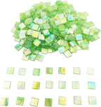 1.1 LB Ice Jade Mosaic Tiles, 0.59“ Square Glass Mosaic Pieces - Image 4