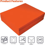 Better Office Products Orange EVA Foam Sheets, 30 Pack, 2mm Thick, 9 x 12 Inch - Image 3