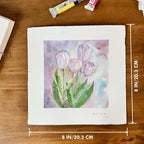 tumuarta Deckle Edge Watercolor Paper, 100% Cotton, 140 LB, 300 GSM, 8x8” | 30 - Image 7