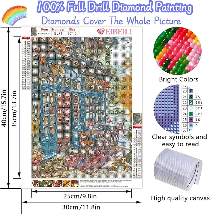 EIBEILI Diamond Painting Kits for Adults DIY 5D Diamond Art Paint - Image 2