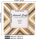 Picture Photo Frame Chevron Herringbone Art Inspired Vintage Table-Top/Wall - Image 5