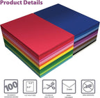 Better Office Products Foam Sheets, 100 Pack EVA Craft Foam, 5.5 x 8.5 Inch - Image 3