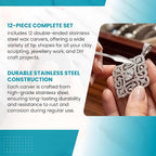 TAURISH 12 Piece Stainless Steel Wax Carver Tool Set Double Ended - Image 5