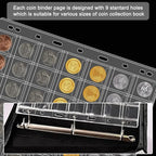 42 Pocket Coin Pages for Collectors, 10 Sheets Coins Sleeves Coin Holders Stamp - Image 4