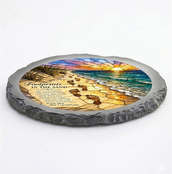 Magnolia Garden 10-Inch Footprints in the Sand - Image 3