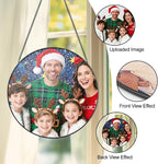 Custom Family Photo Suncatcher, Personalized Faux Stained Glass Window Hanging - Image 3