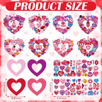 Hollowfly 48 Sets Valentine‘s Day Wreath Craft Kits DIY Wreath Hanging - Image 3