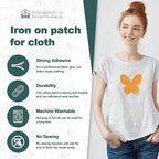 Iron on Patches for Clothes, 8 Pieces Patches for Cloth, 100% Cotton Fabric - Image 2