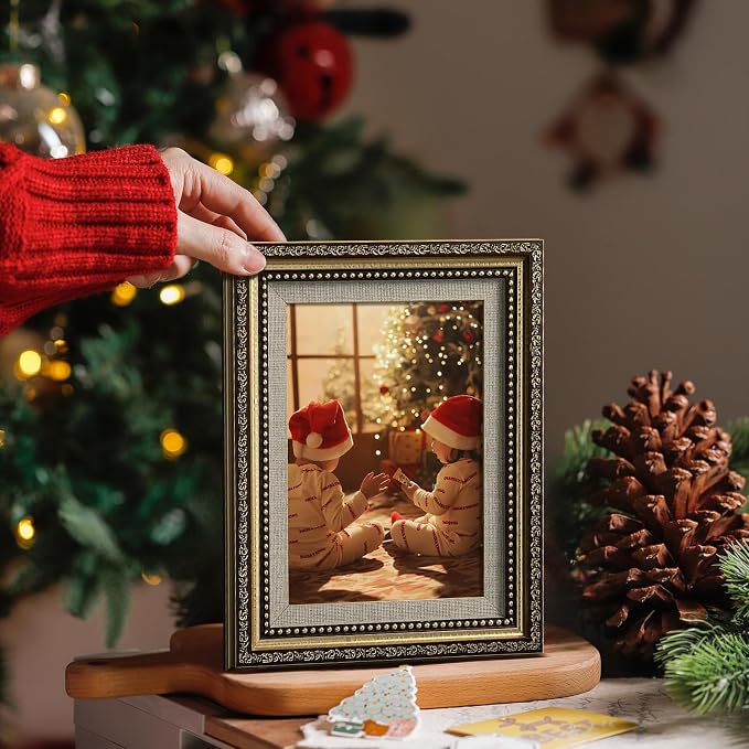 HappyHapi 8x10 Picture Frame Gold, Vintage Frames, 1 Pack | Vintage Picture - Image 8