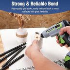 WORKPRO Black Hot Glue Sticks, 0.43" x 8", All-Temp | Strong EVA Adhesive - Image 6